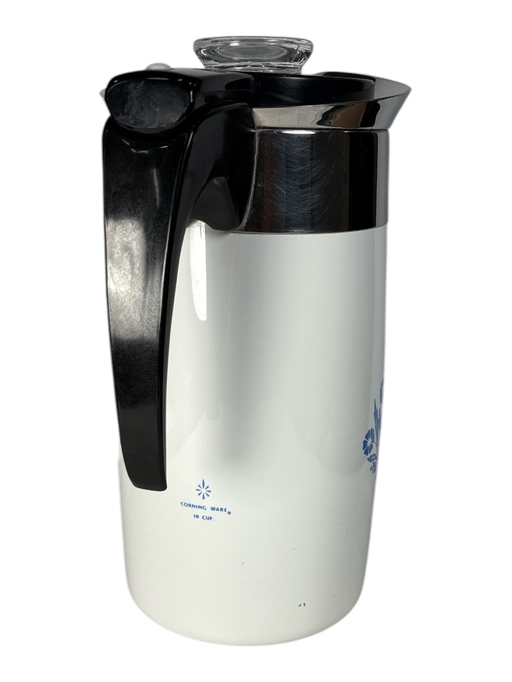 Corning Ware Blue Cornflower 10 Cup Electric Percolator Coffee Pot Complete - Picture 4 of 8